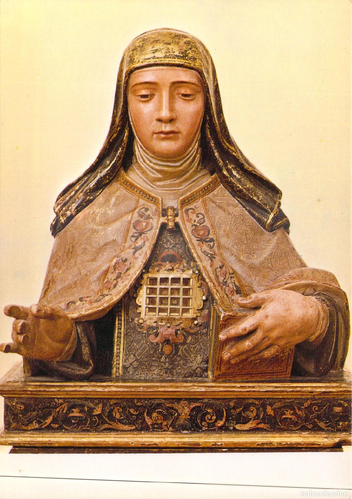 Postales: Postal Busto Relicario de Santa Teresa de Jes&uacute;s en Pastrana