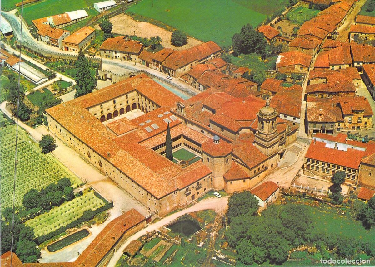 Postales: Postal de Santo Domingo de Silos, Vista A&eacute;rea del Monasterio y Pueblo
