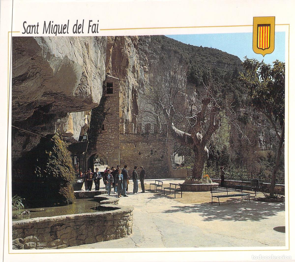 Cartoline: Postal Sant Miquel del Fai Barcelona Entrada Espacio Natural