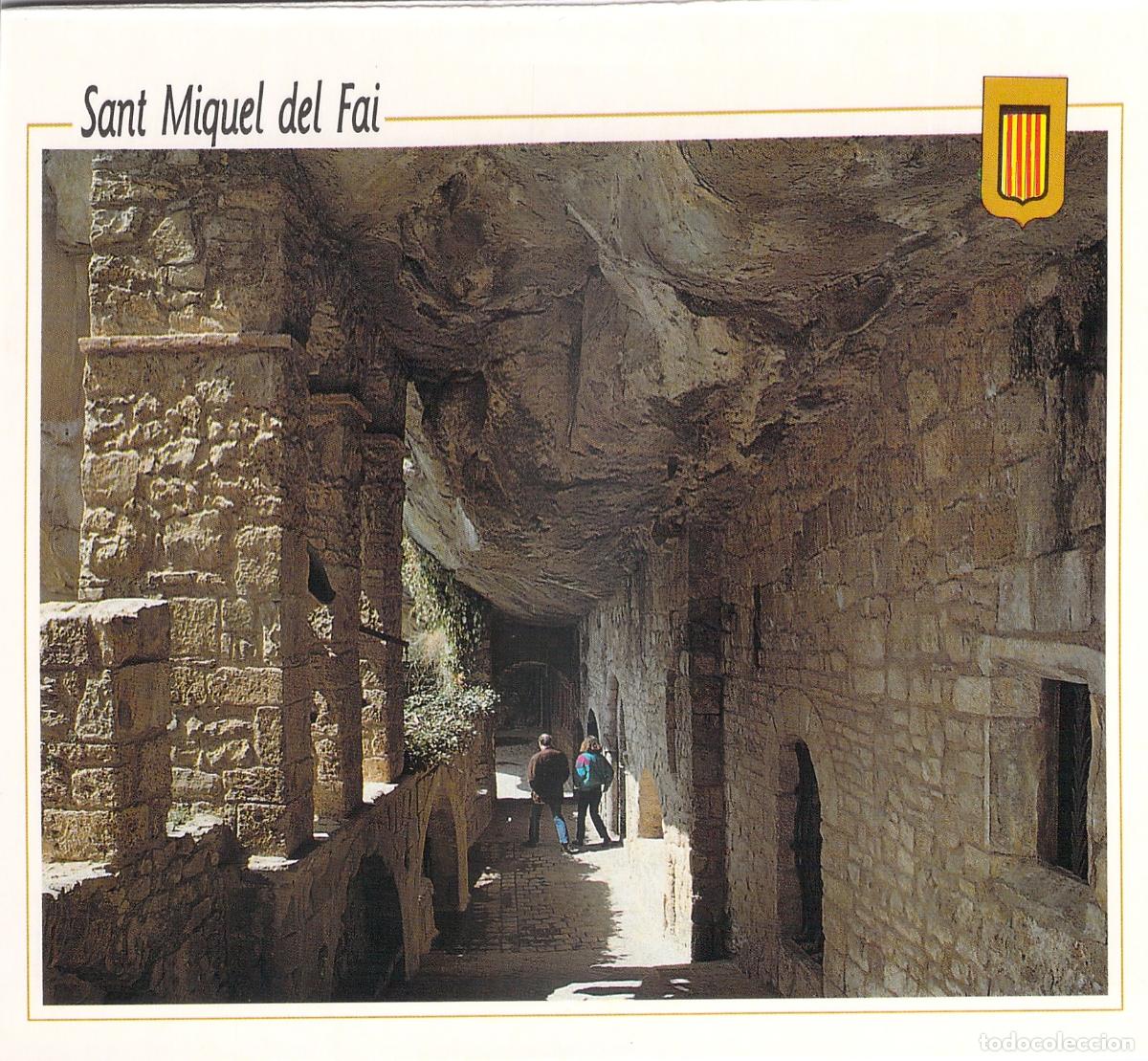 Cartoline: Postal de la Entrada a la Iglesia de Sant Miquel del Fai