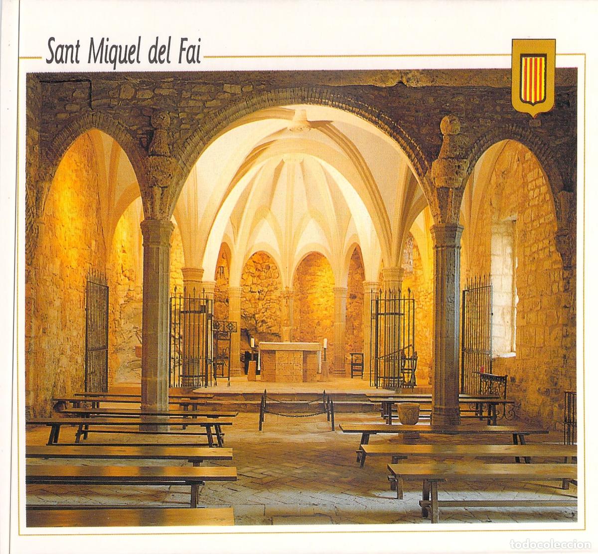 Cartoline: Postal de la Iglesia de Sant Miquel del Fai, Barcelona