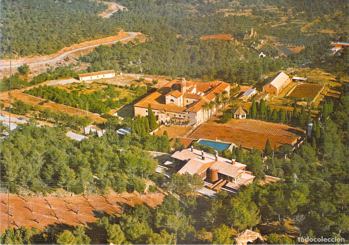 Postales: Postal Vista A&eacute;rea Monasterio Desierto de Las Palmas Benicasim Castell&oacute;n