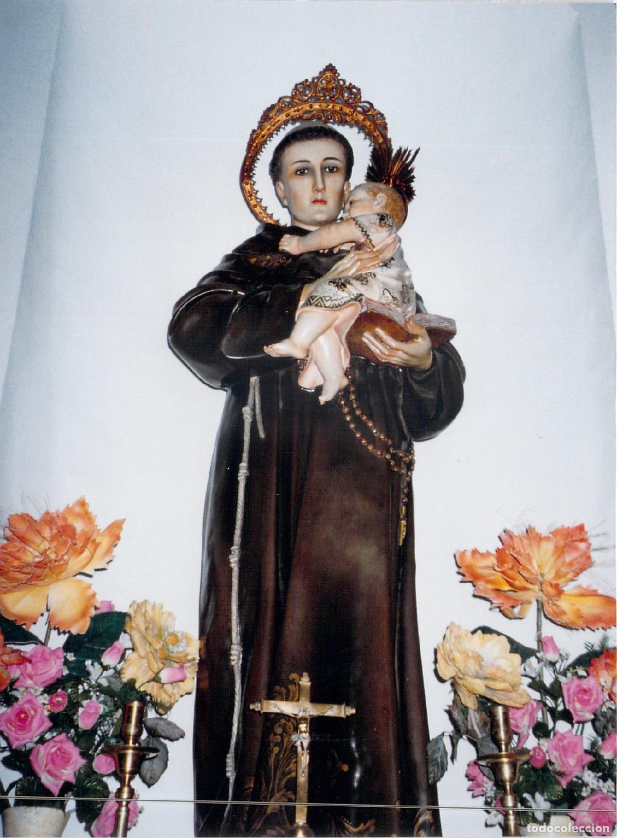 Postales: Postal de San Antonio de Padua con el Ni&ntilde;o Jes&uacute;s, Nerja