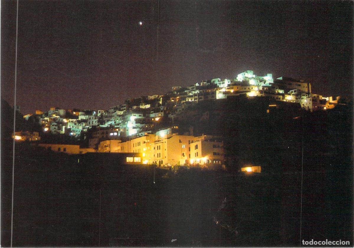 Postales: Postal Moj&aacute;car Almer&iacute;a Vista Nocturna del Pueblo