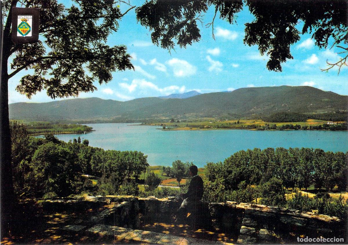 Postales: Postal de la Vista General del Lago de Banyoles en Girona