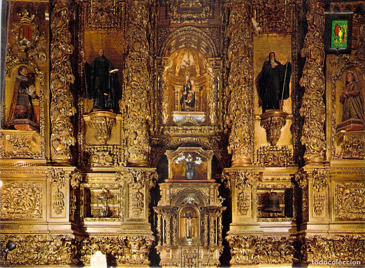 Postales: Postal N&aacute;jera Logro&ntilde;o - Santa Mar&iacute;a la Real, Detalle del Retablo Mayor