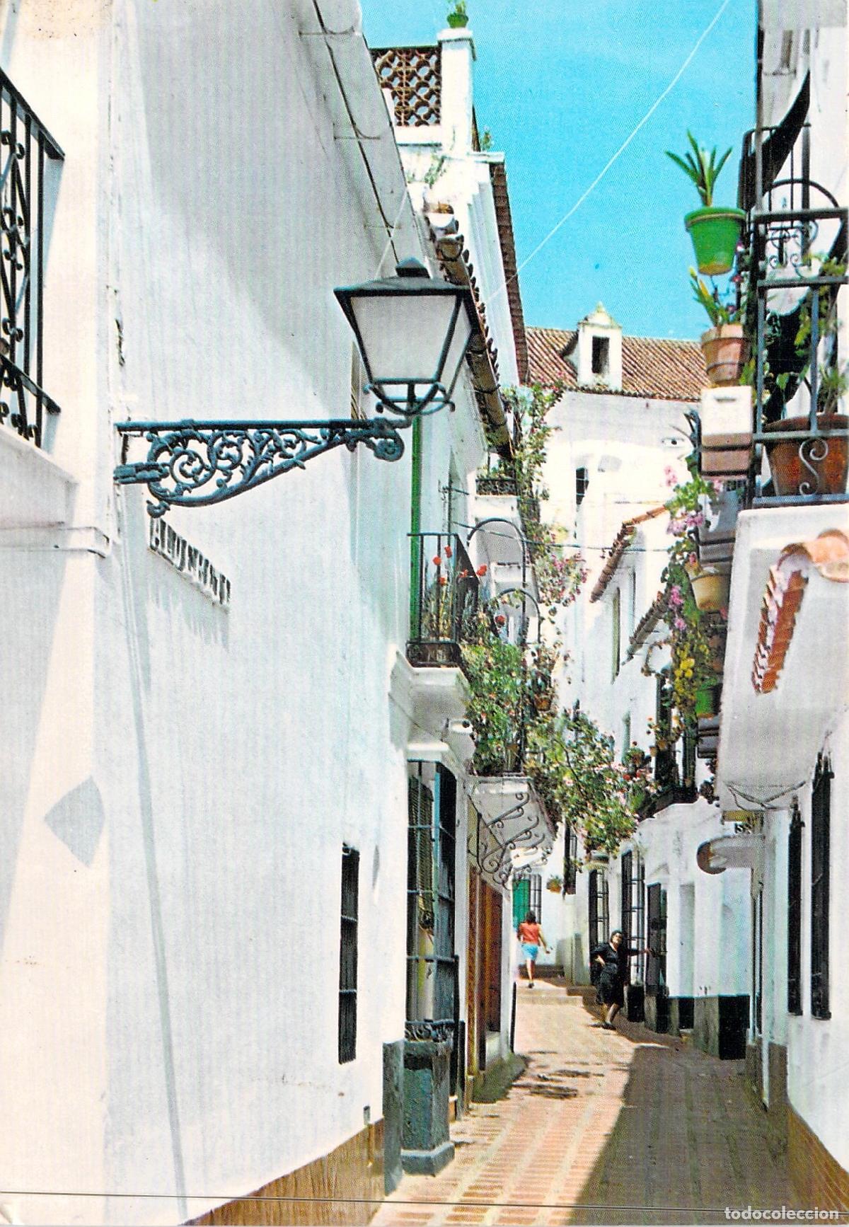 Postales: Postal de Marbella - Calle t&iacute;pica en la Costa del Sol, M&aacute;laga