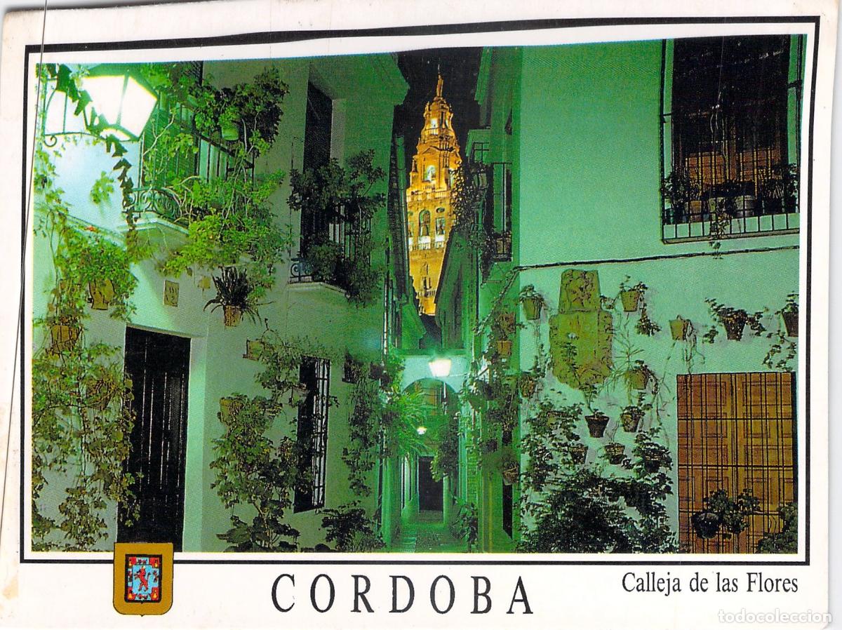 Postales: Postal de la Calleja de las Flores en C&oacute;rdoba, Andaluc&iacute;a
