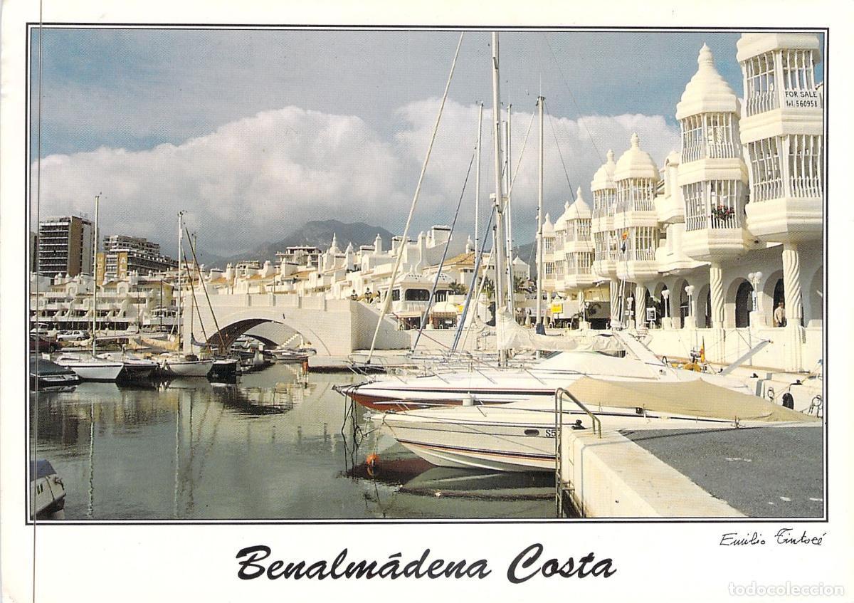 Postales: Postal de Benalm&aacute;dena Costa Puerto Marina Pueblo Marinero