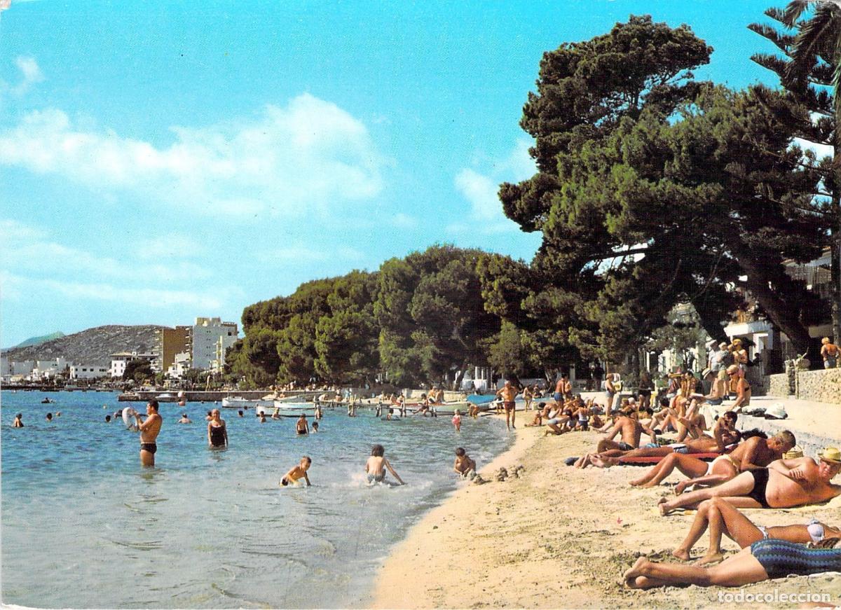 Postales: Postal Tur&iacute;stica de la Playa en Puerto de Pollensa, Mallorca
