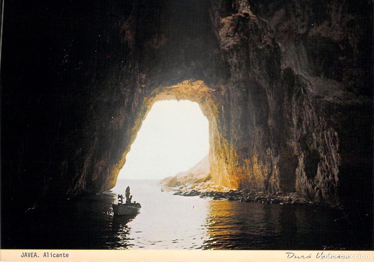 Postales: Postal de la Cova del Llop Mar&iacute; en J&aacute;vea, Alicante