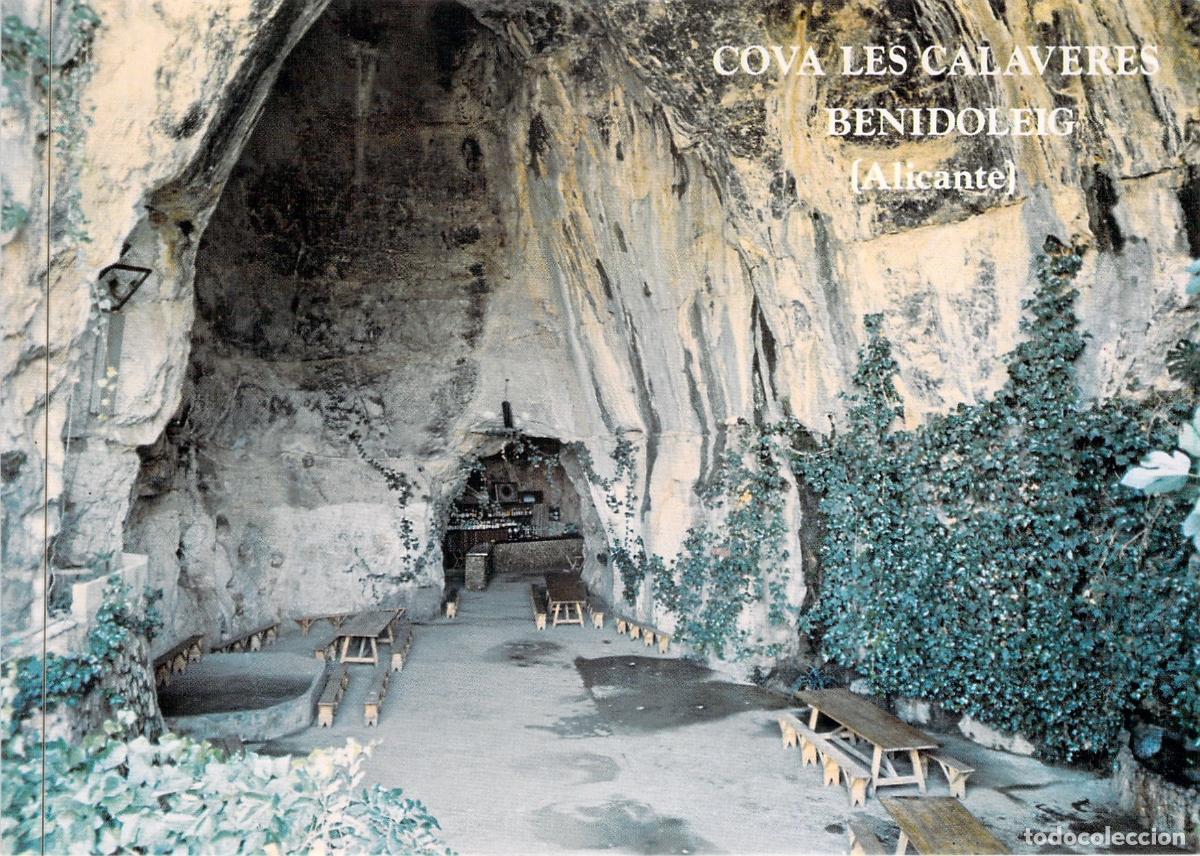 Postales: Postal de la Entrada a la Cova de les Calaveres, Benidoleig, Alicante