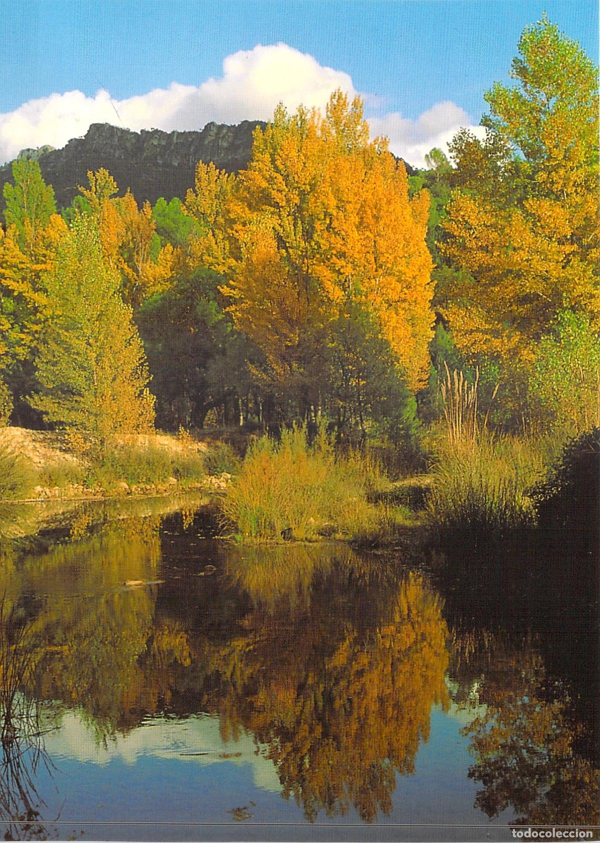 Postales: Postal Paisaje de Oto&ntilde;o con R&iacute;o y Monta&ntilde;as
