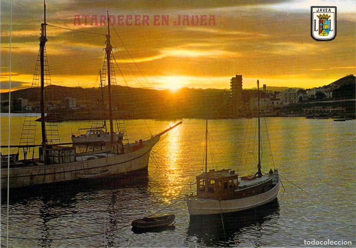 Postkarten: Postal de Atardecer en el Puerto de Javea, Alicante