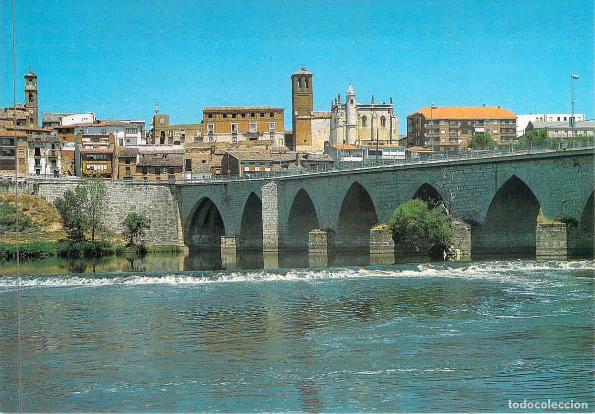 Postales: Postal de Tordesillas, Valladolid: Vista del R&iacute;o Duero y el Puente