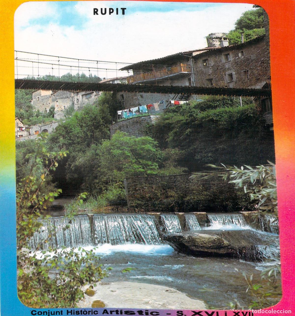 Postales: Postal de Rupit, Barcelona - Pont Penjat y Riera de Rupit - Foto 1