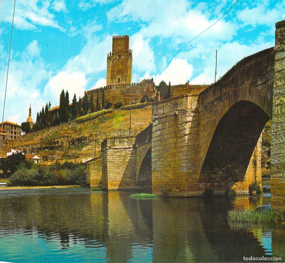 Postales: Postal de Ciudad Rodrigo: Puente Romano y Castillo de Enrique II