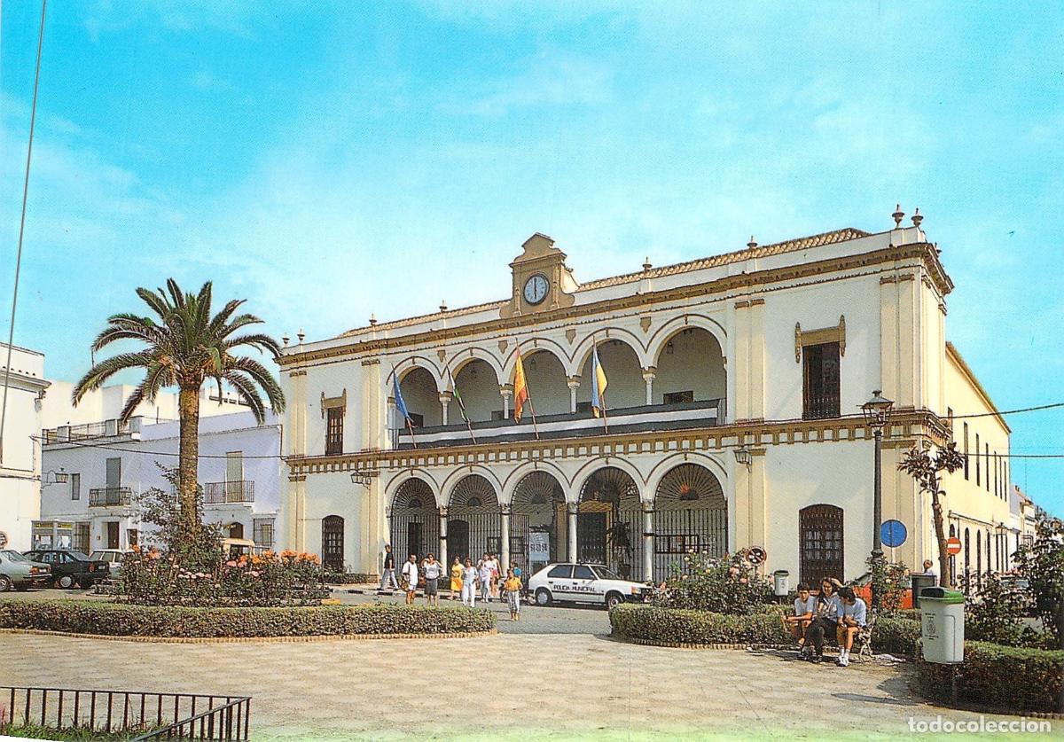 Postales: Postal de la Plaza del Cabildo y Ayuntamiento de Moguer, Huelva