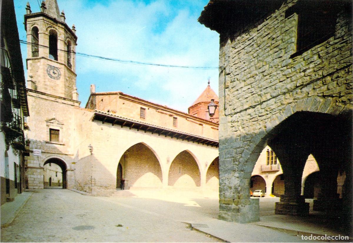 Postales: Postal de Cantavieja, Teruel - Plaza de Cristo Rey