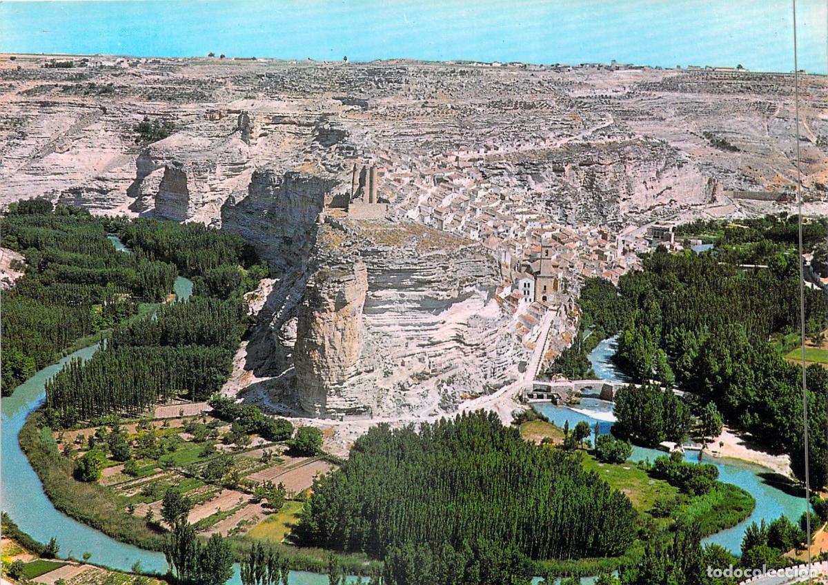 Postales: Postal Alcal&aacute; del J&uacute;car Albacete Vista Panor&aacute;mica y Castillo