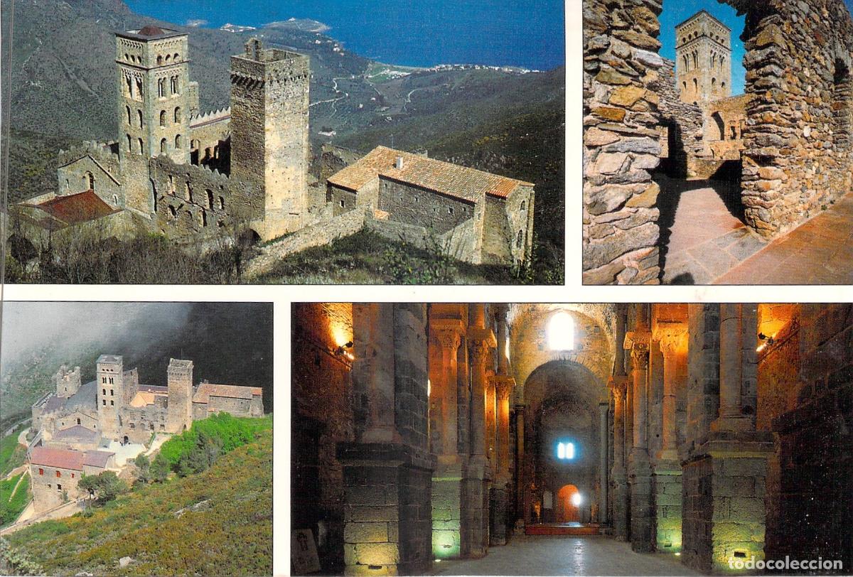 Postales: Postal Monasterio Sant Pere de Rodes Costa Brava Catalu&ntilde;a