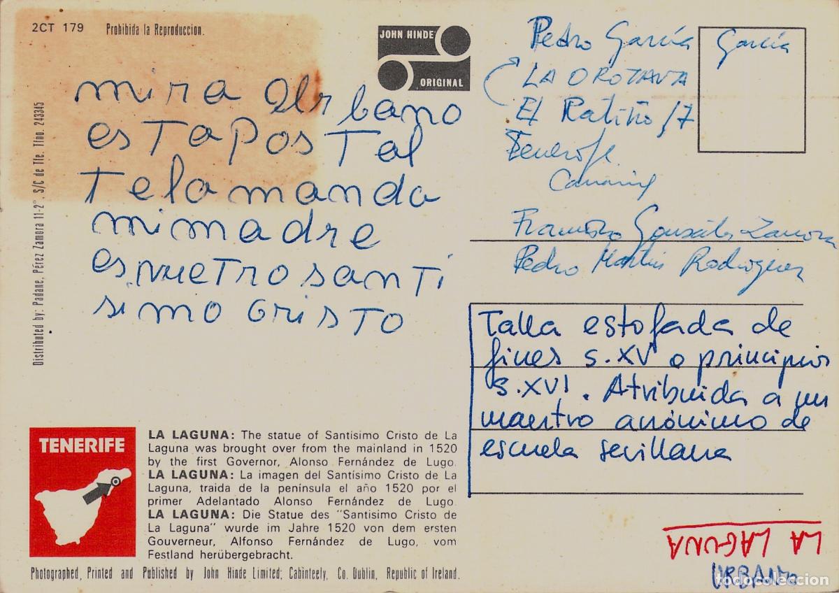 Postales: Postal del Sant&iacute;simo Cristo de La Laguna en Tenerife - Foto 2