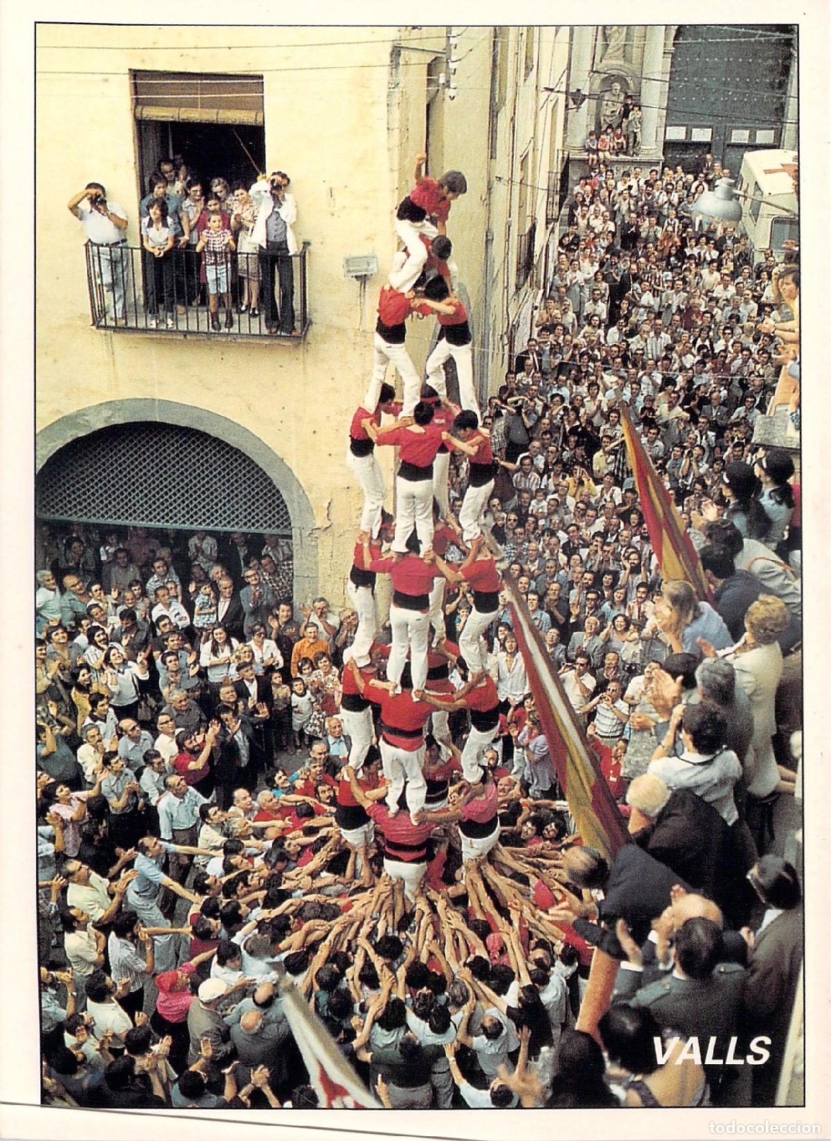 Postales: Postal de Valls - Castellers Colla Joves Xiquets de Valls