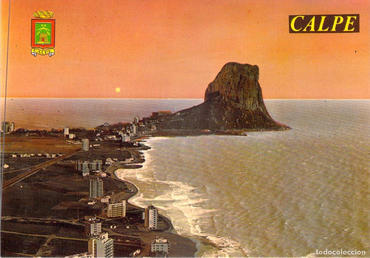 Postales: Postal de Calpe, Amanecer en el Pe&ntilde;&oacute;n de Ifach, Alicante