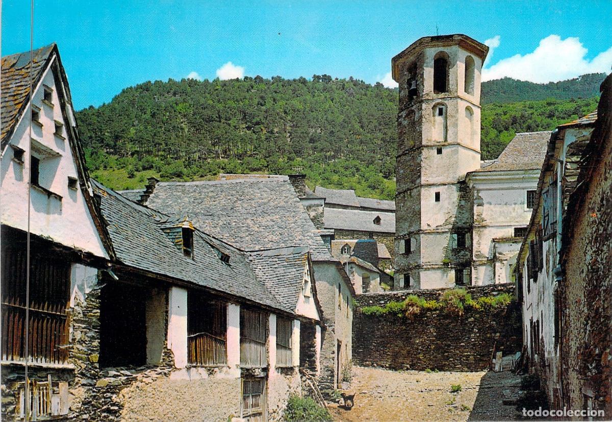 Postales: Postal de Arr&oacute;s, Vall d'Ar&aacute;n - Vista Parcial del Pueblo e Iglesia