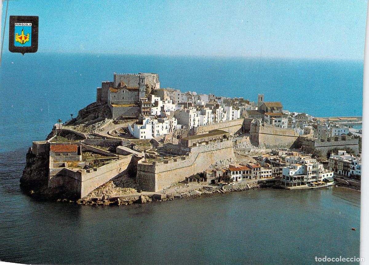 Postales: Postal de Pe&ntilde;&iacute;scola con Vista A&eacute;rea del Castillo del Papa Luna