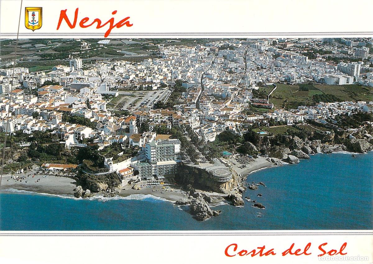 Postales: Postal Vista A&eacute;rea de Nerja, Costa del Sol, M&aacute;laga