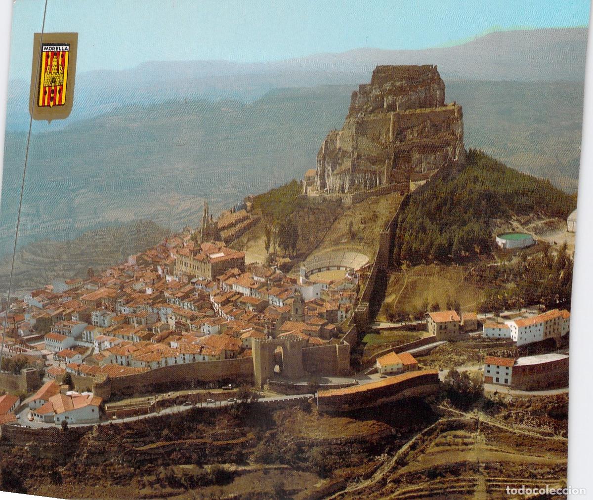 Postales: Postal de Morella, Castell&oacute;n - Vista A&eacute;rea del Castillo y Murallas