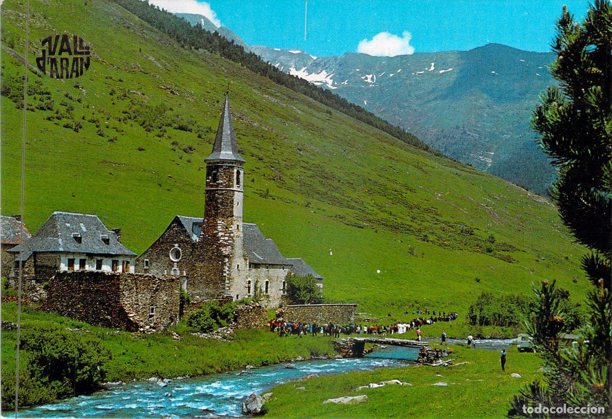 Postales: Postal Vall d'Aran Montgarri Romer&iacute;a y Santuario Pirineos