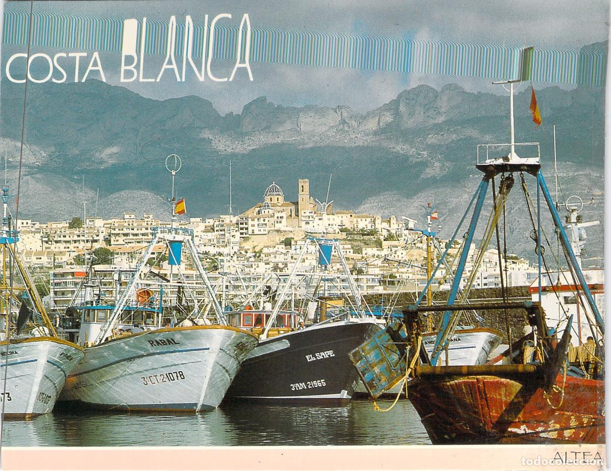 Postales: Postal de Altea Costa Blanca con Barcos de Pesca y Puerto