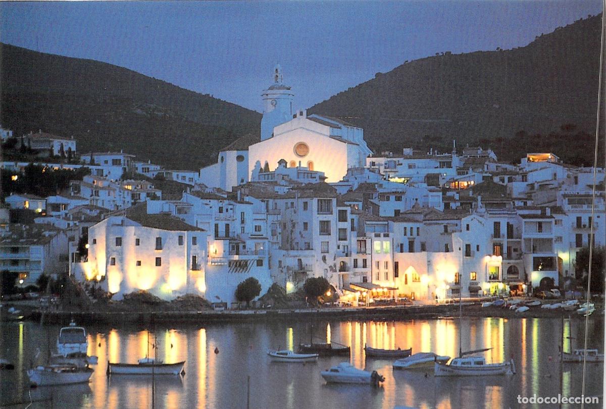 Postales: Postal de Cadaqu&eacute;s de Noche, Costa Brava, Gerona - Foto 1