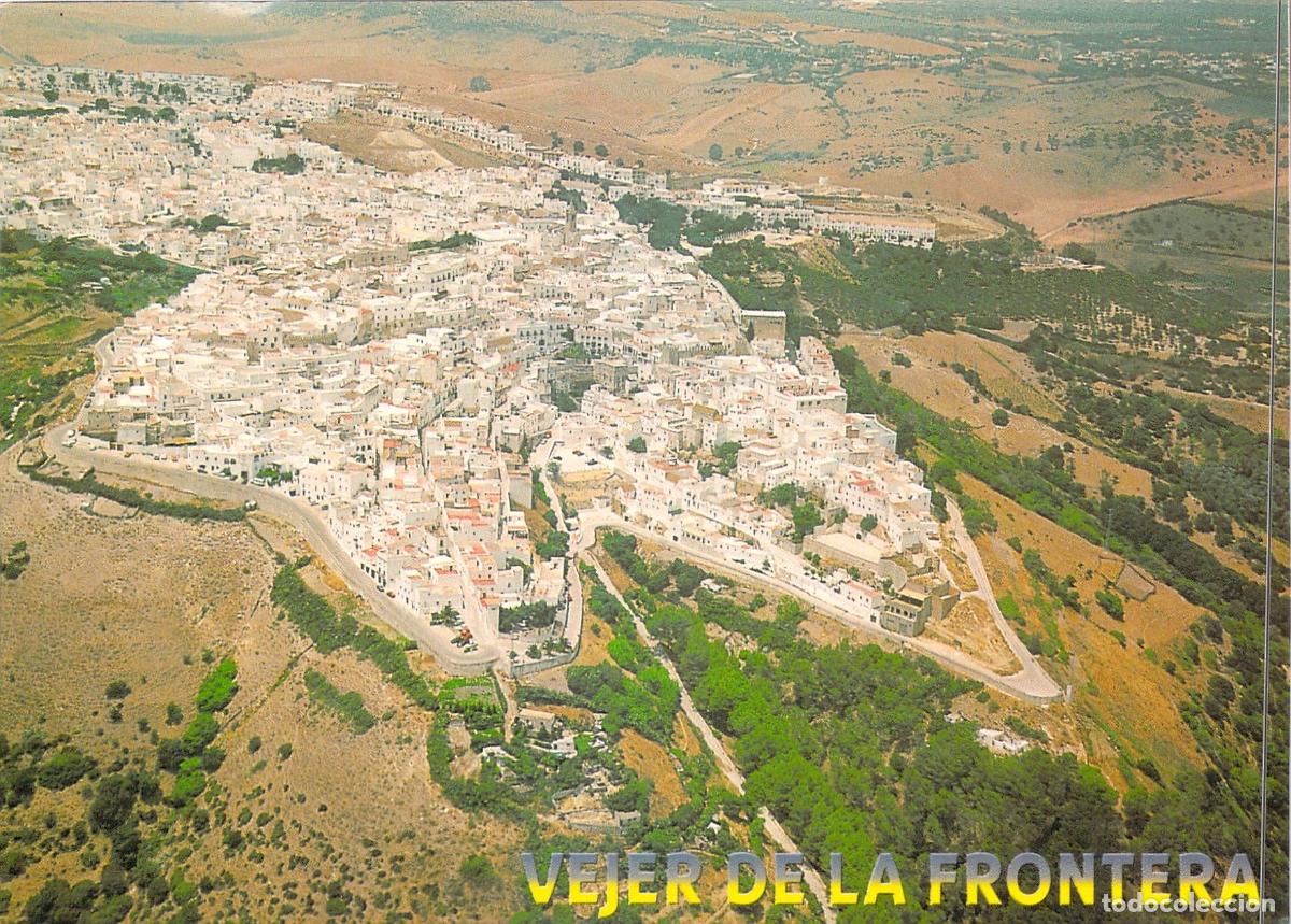 Postales: Postal de Vejer de la Frontera, C&aacute;diz - Vista A&eacute;rea Panor&aacute;mica