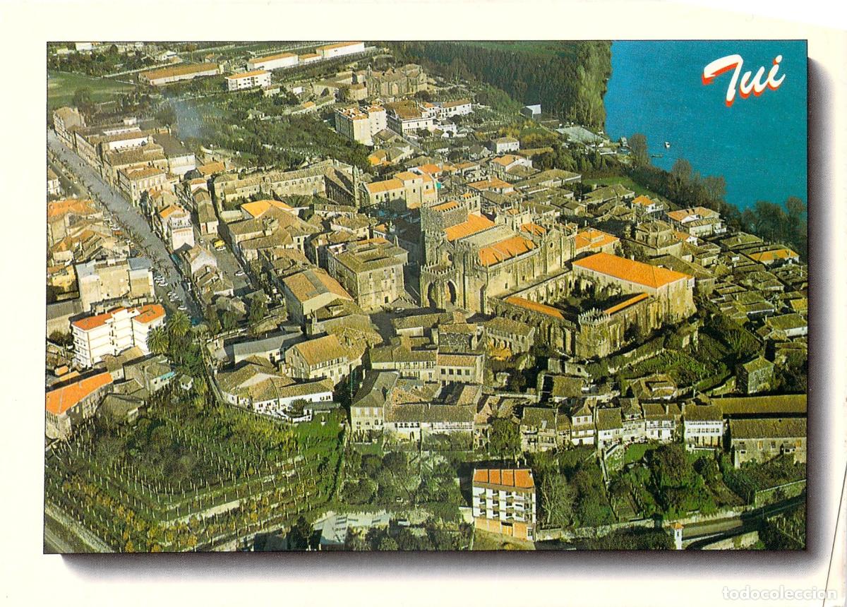 Postales: Postal de Tui, Pontevedra - Vista A&eacute;rea y Catedral