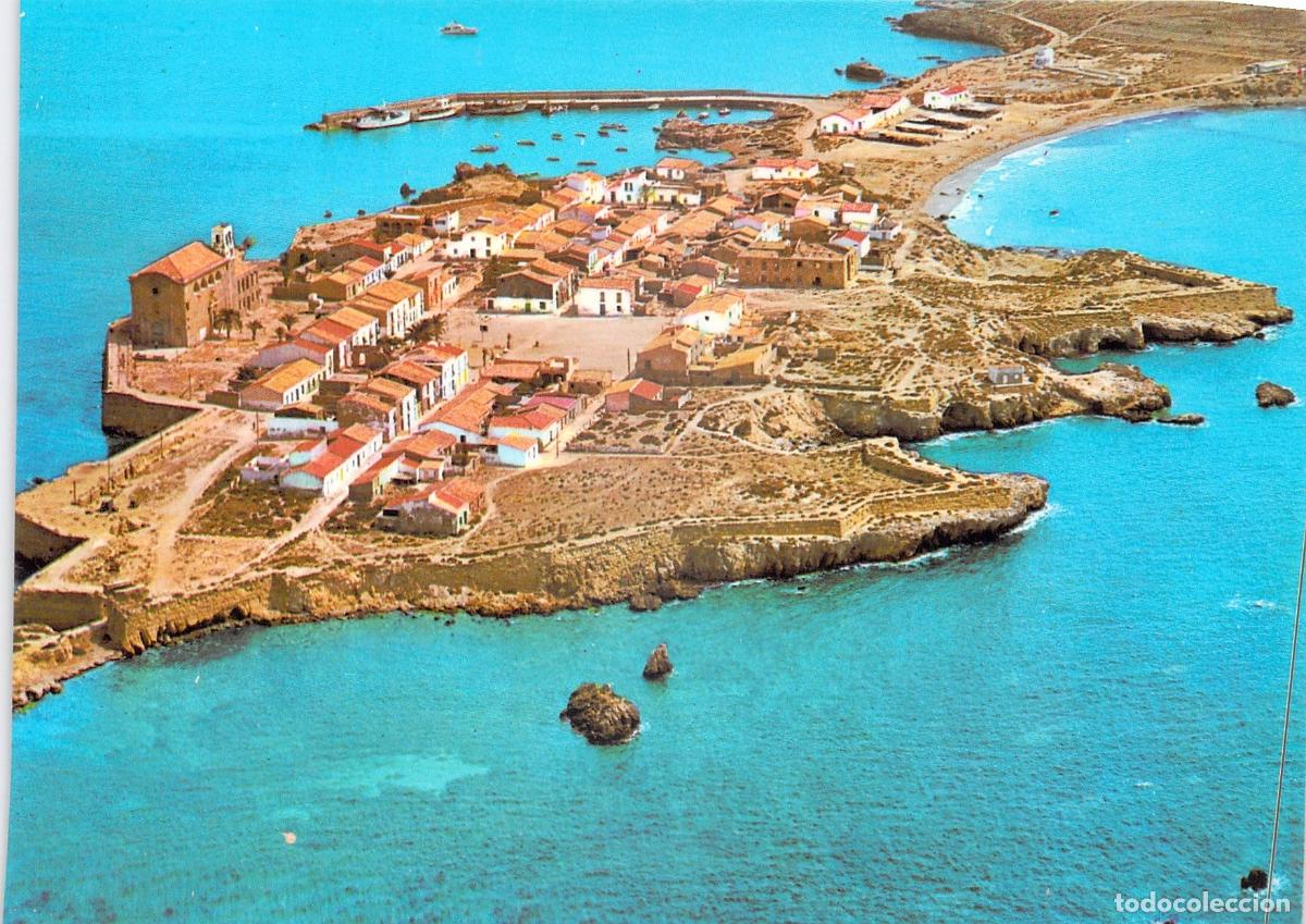 Postales: Postal de la Isla de Tabarca en Alicante, Vista A&eacute;rea Panor&aacute;mica