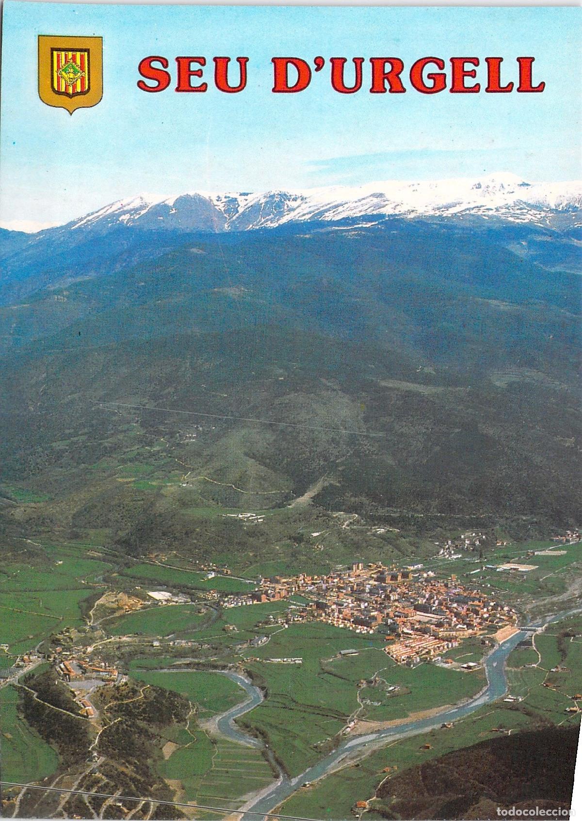 Postales: Postal Vista General A&eacute;rea de La Seu d'Urgell Lleida