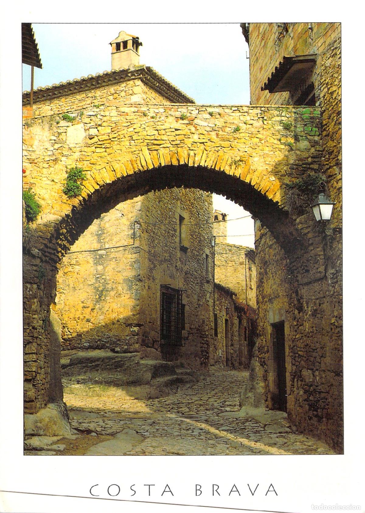 Postales: Postal de Peratallada, Costa Brava - Calle Medieval con Arco - Foto 1