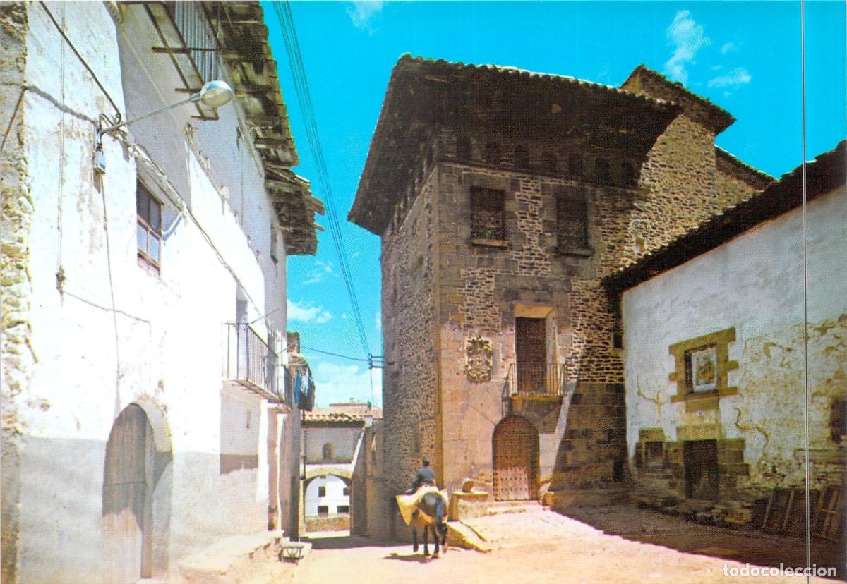 Postales: Postal de La Iglesuela del Cid, Casa Solariega y Portal de San Pablo