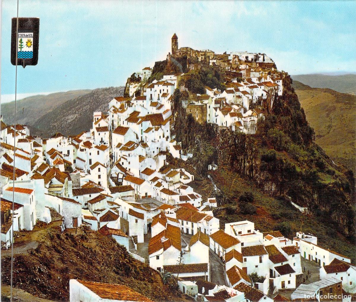 Postales: Postal de Casares, M&aacute;laga - Vista Panor&aacute;mica del Pueblo Blanco