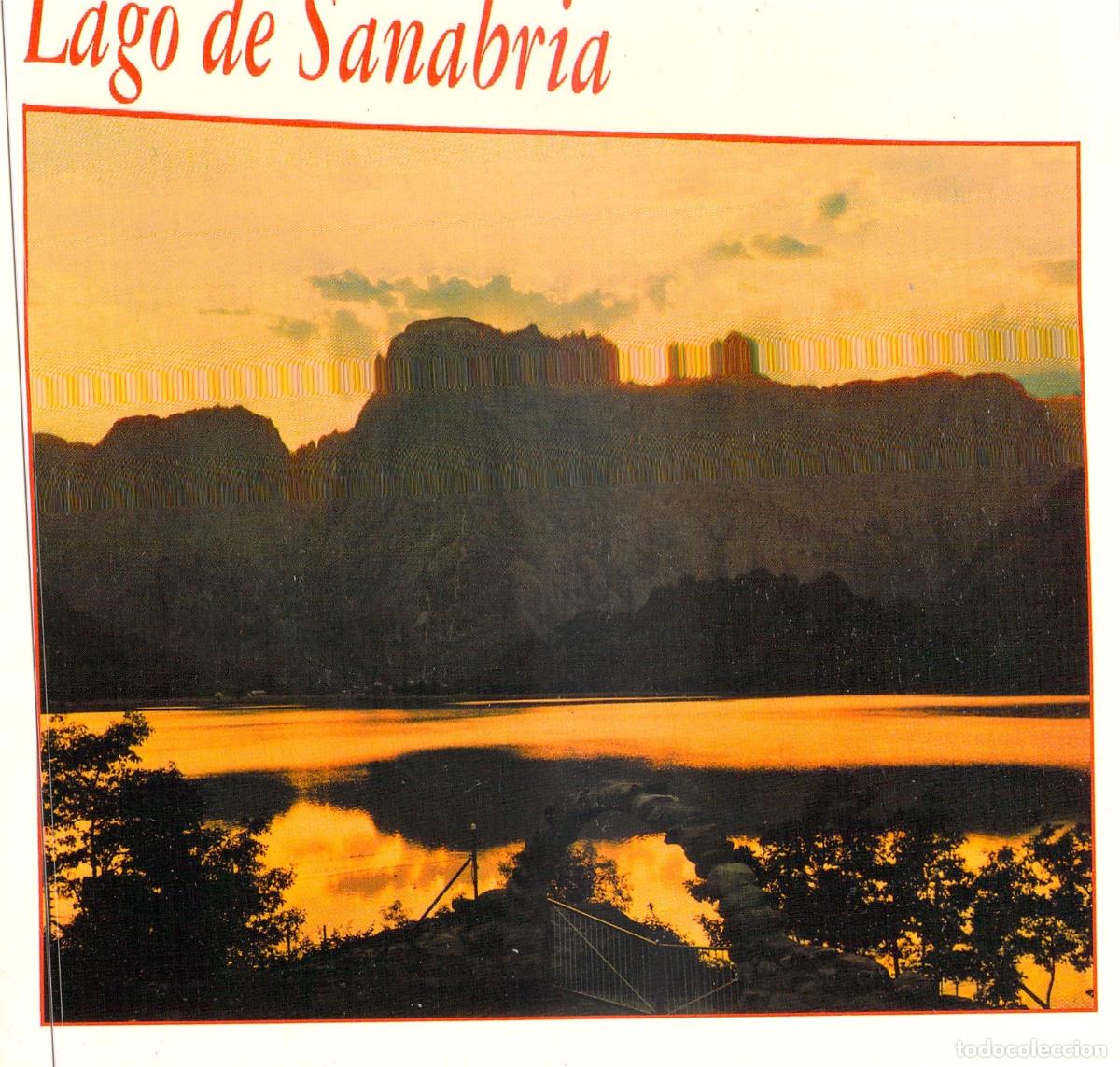 Postales: Postal del Lago de Sanabria en la Puesta de Sol, Zamora