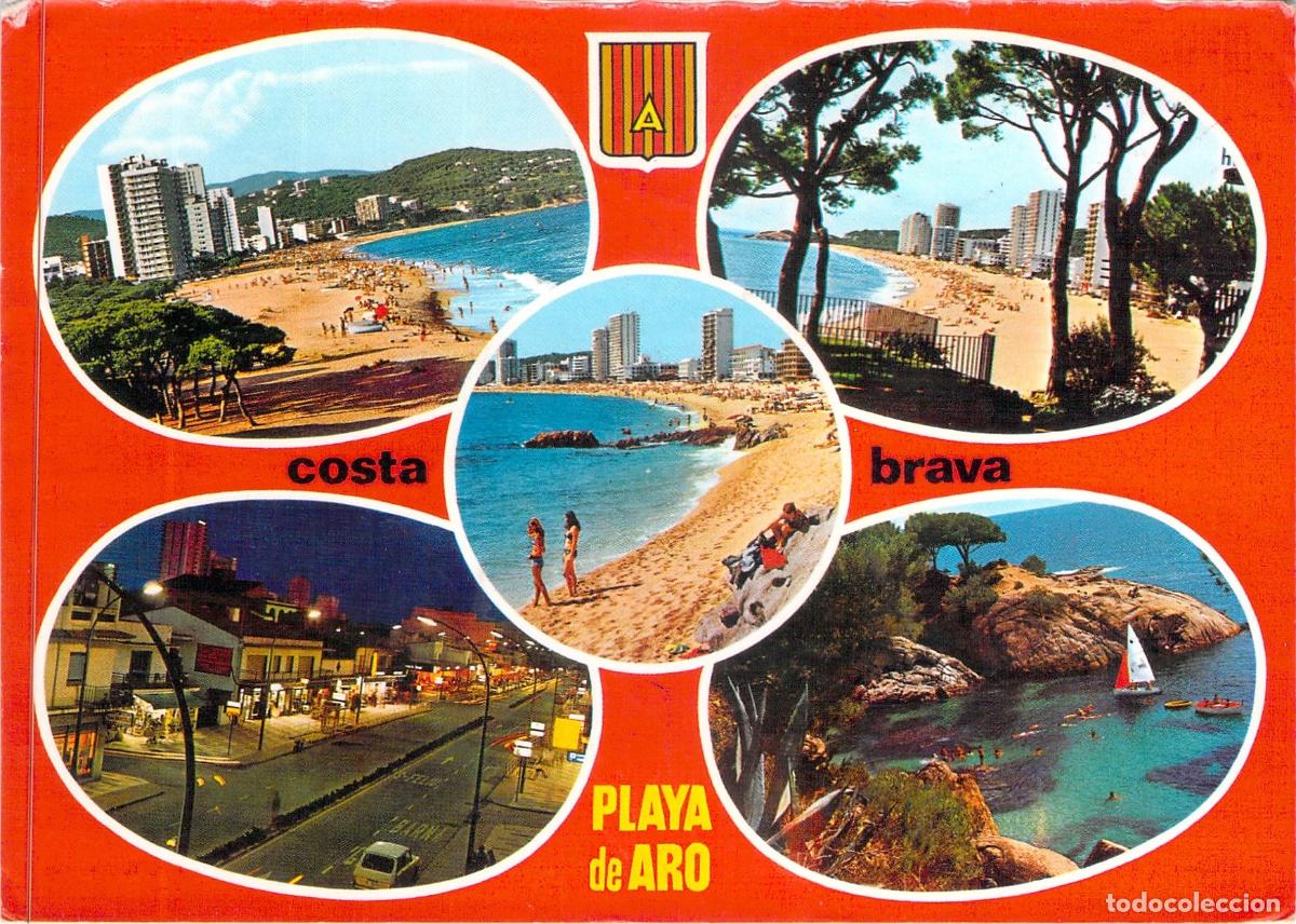 Postales: Postal de Playa de Aro Costa Brava Espa&ntilde;a Multivista - Foto 1
