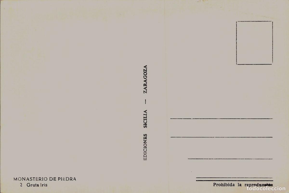 Postales: Postal Monasterio de Piedra, Zaragoza - Gruta Iris - Foto 2