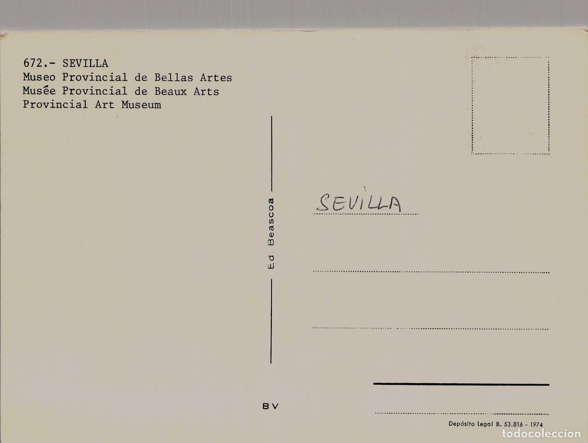 Postales: Postal Museo Provincial de Bellas Artes de Sevilla - Foto 2
