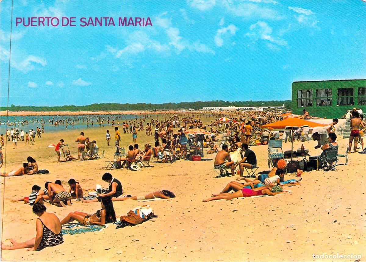 Postales: Postal Playa de El Puerto de Santa Mar&iacute;a, C&aacute;diz