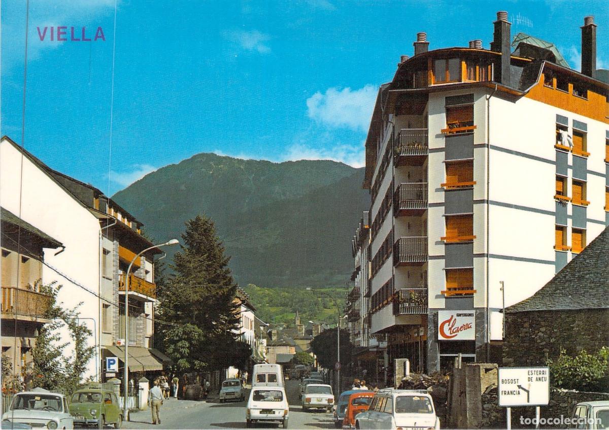 Postales: Postal de Viella Valle de Ar&aacute;n Vista Parcial y Calle Principal