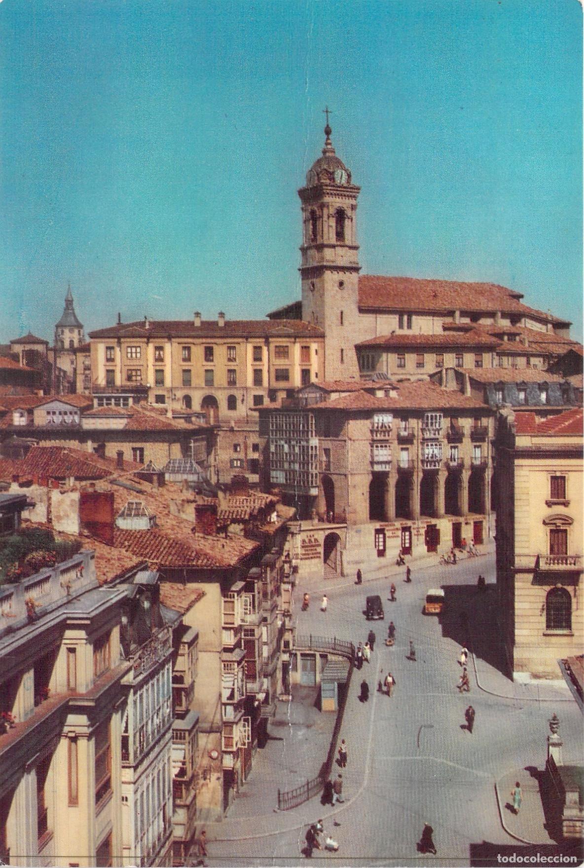 Postales: Postal de Vitoria, Los Arquillos y la Iglesia de San Vicente