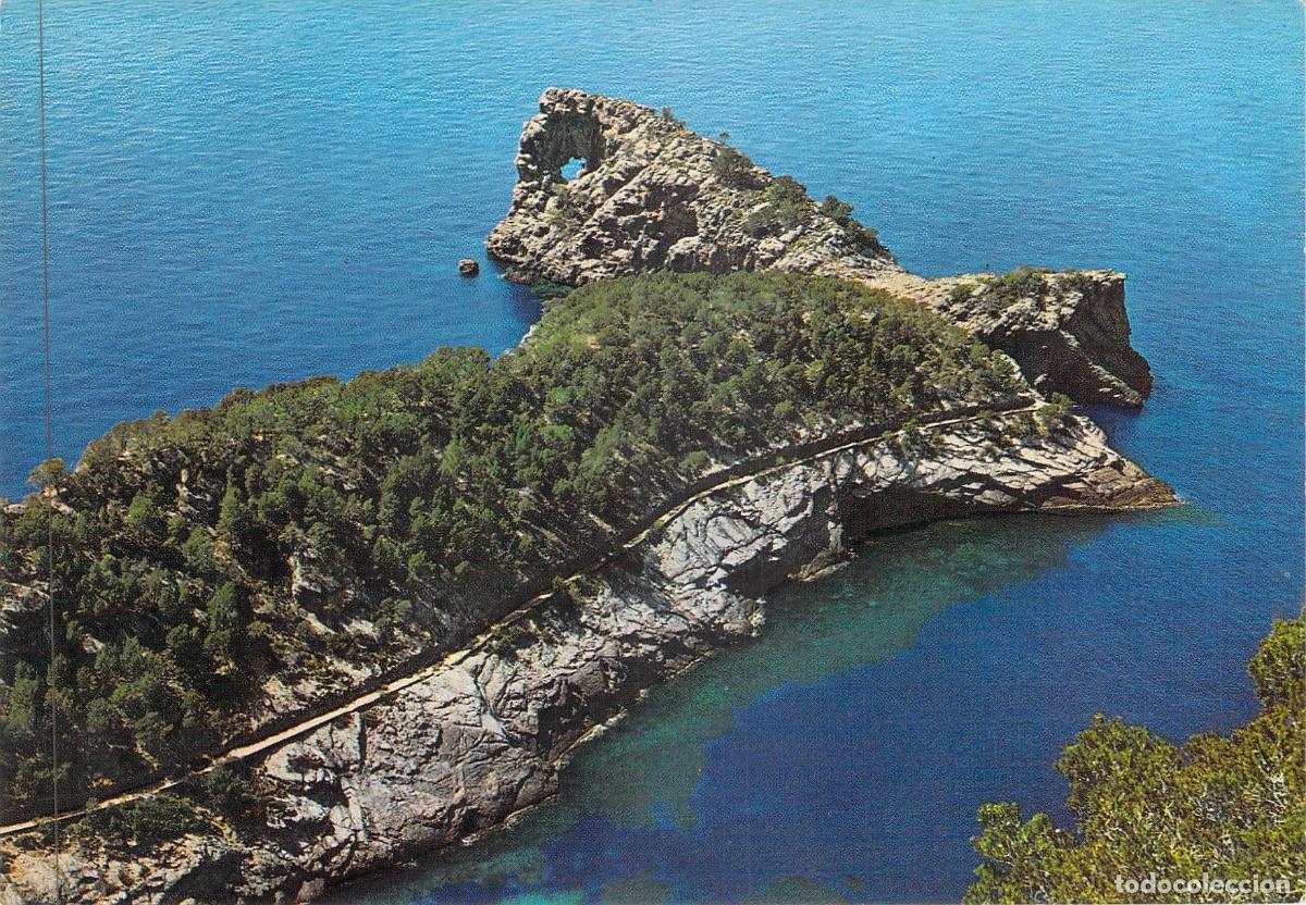Postales: Postal de Mallorca: La Foradada y Paisaje Costero en Dei&agrave;